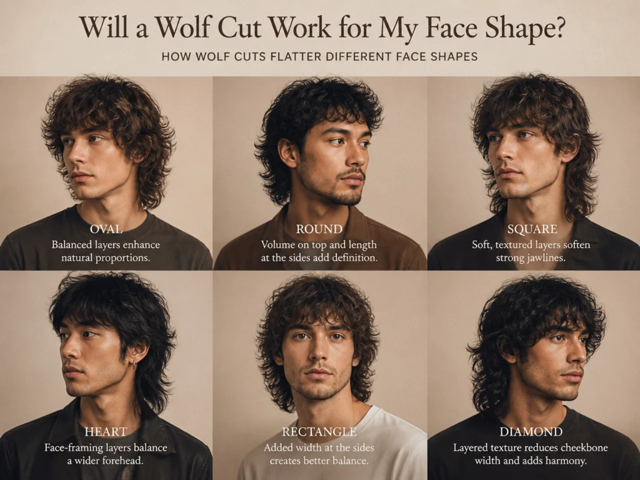 Will a wolf cut work for my face shape?