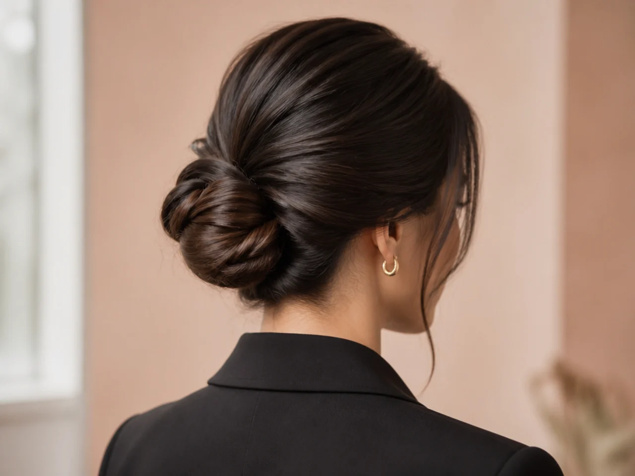 A bun worn to the office