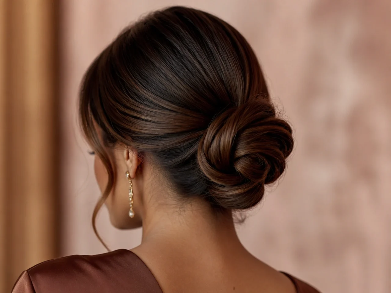 A polished bun for an evening