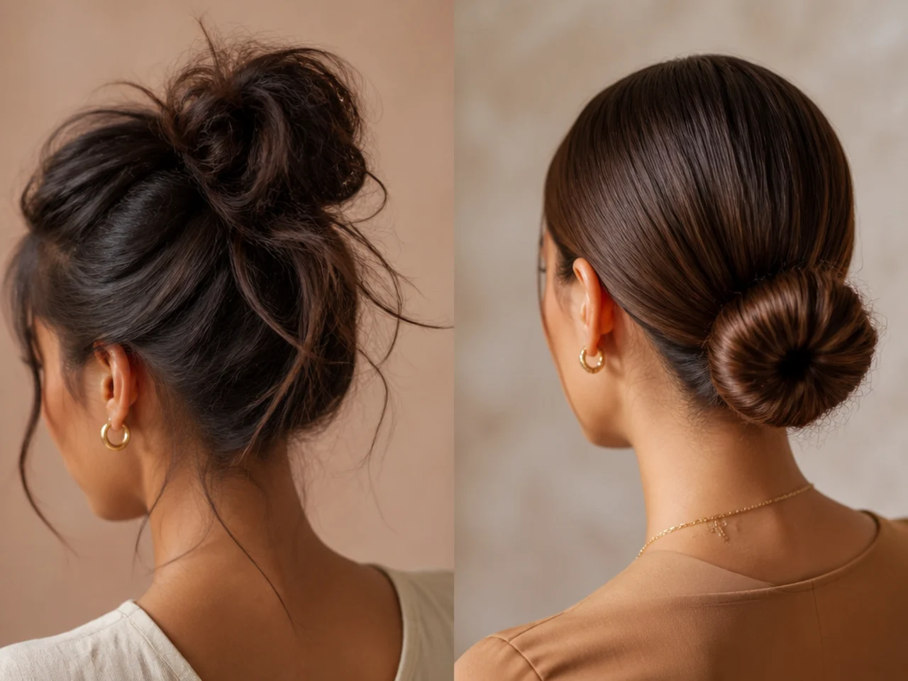 Both bun types photographed