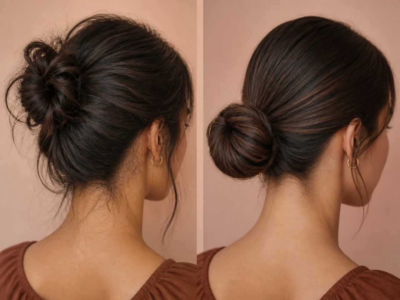 Buns compared on fine hair