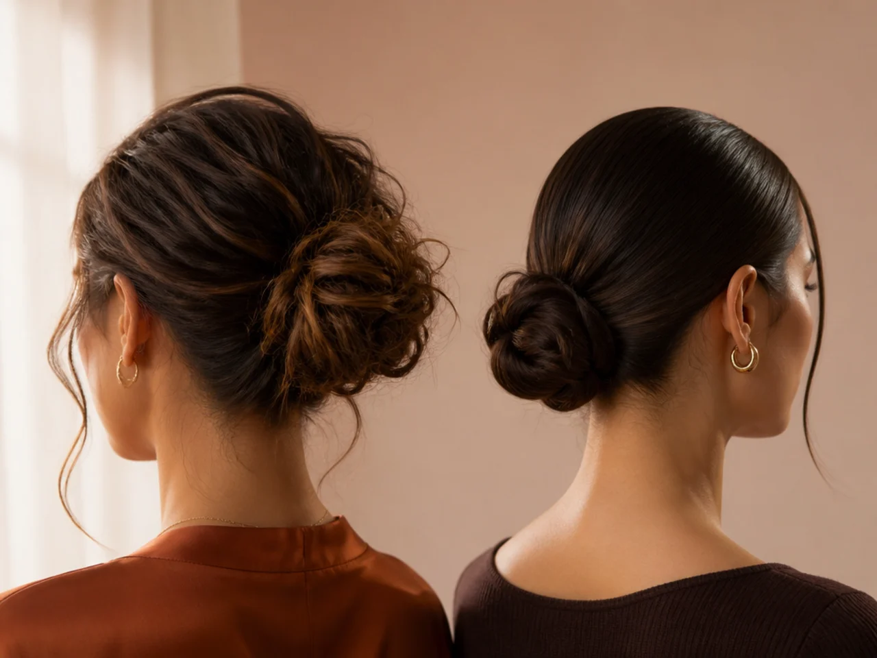 Both bun types compared as a final view