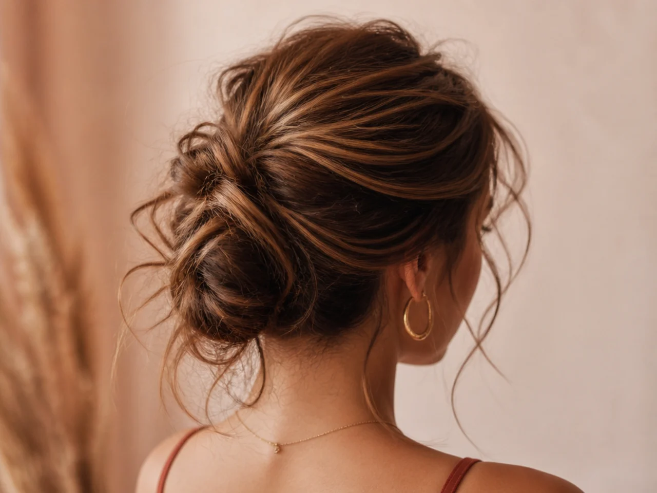 A twisted messy bun