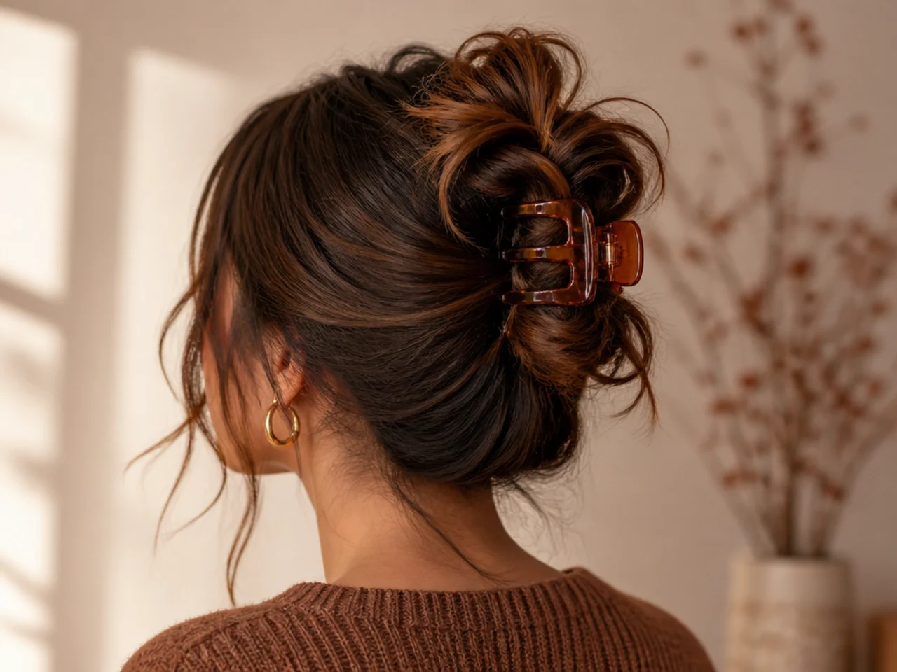 20 Messy Claw Clip Hairstyles We Adore