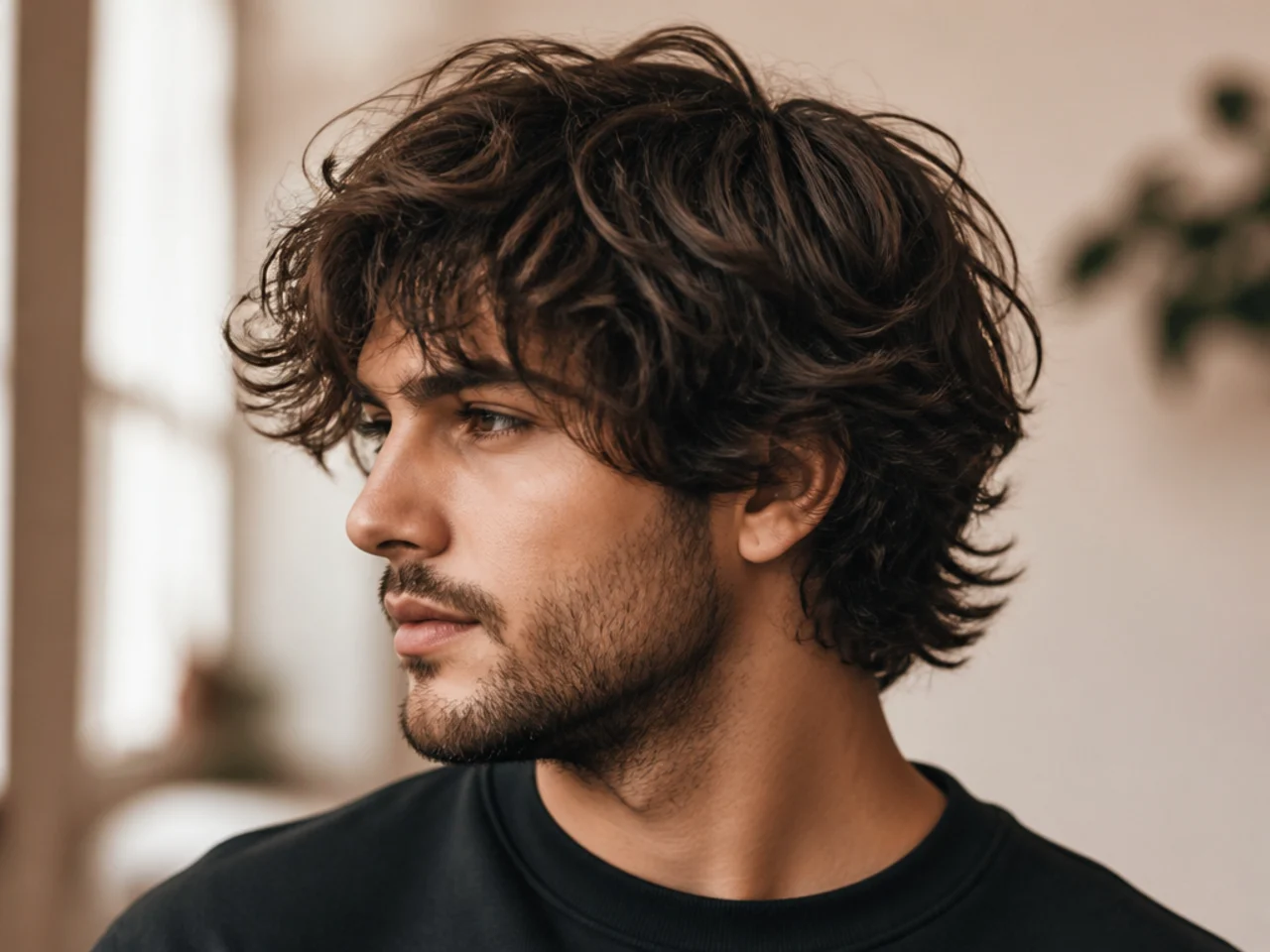 Messy Medium Length Hair Male Effortless and Stylish Look