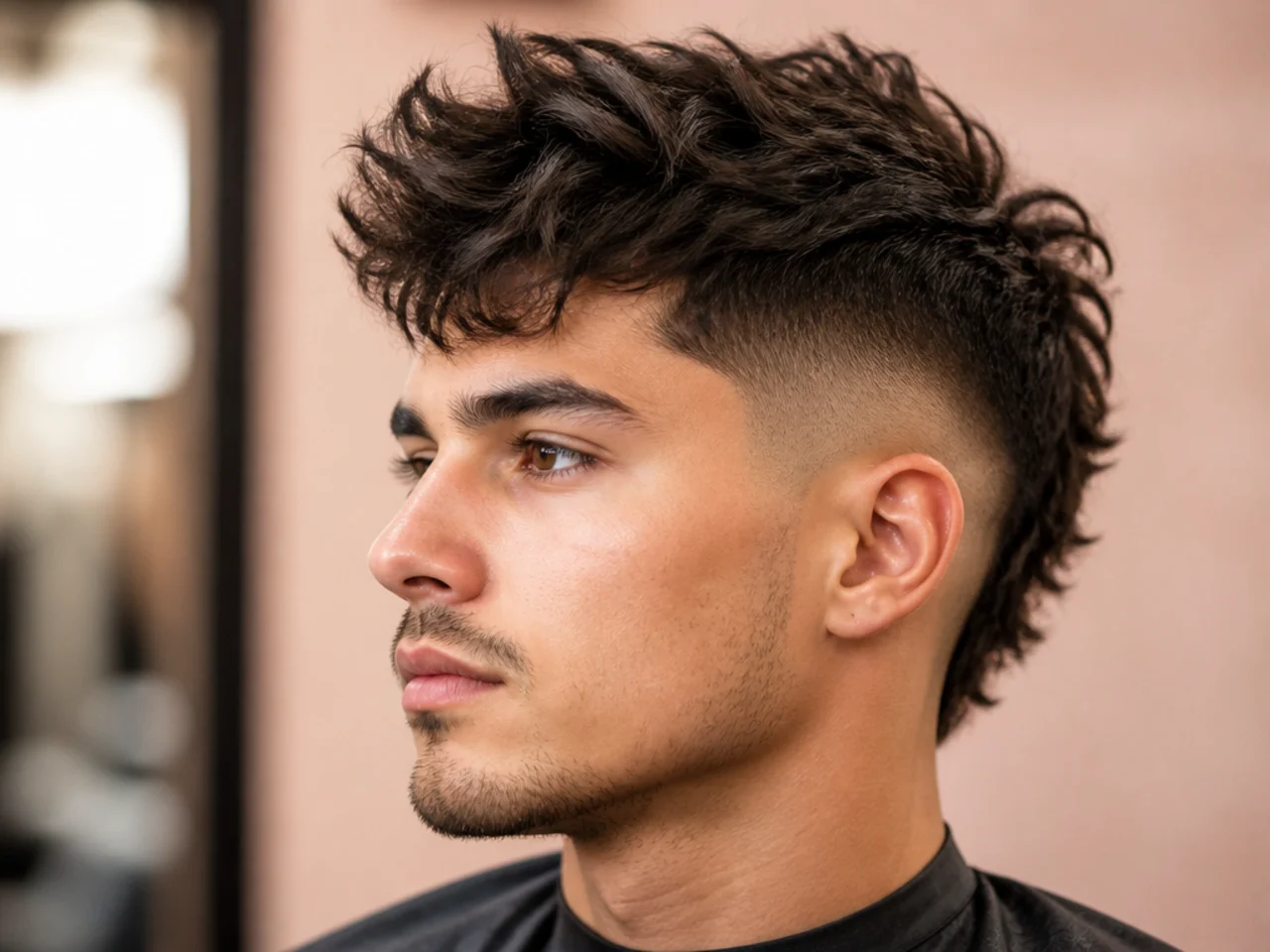 Messy Mohawk Fade