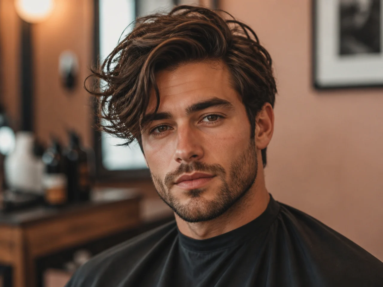 Messy Side-Swept Style