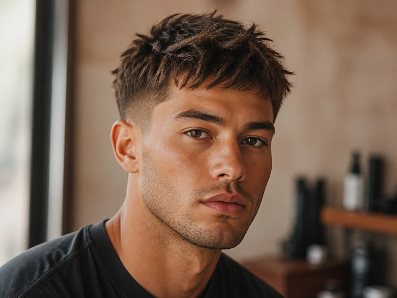 Short Messy Crew Cut