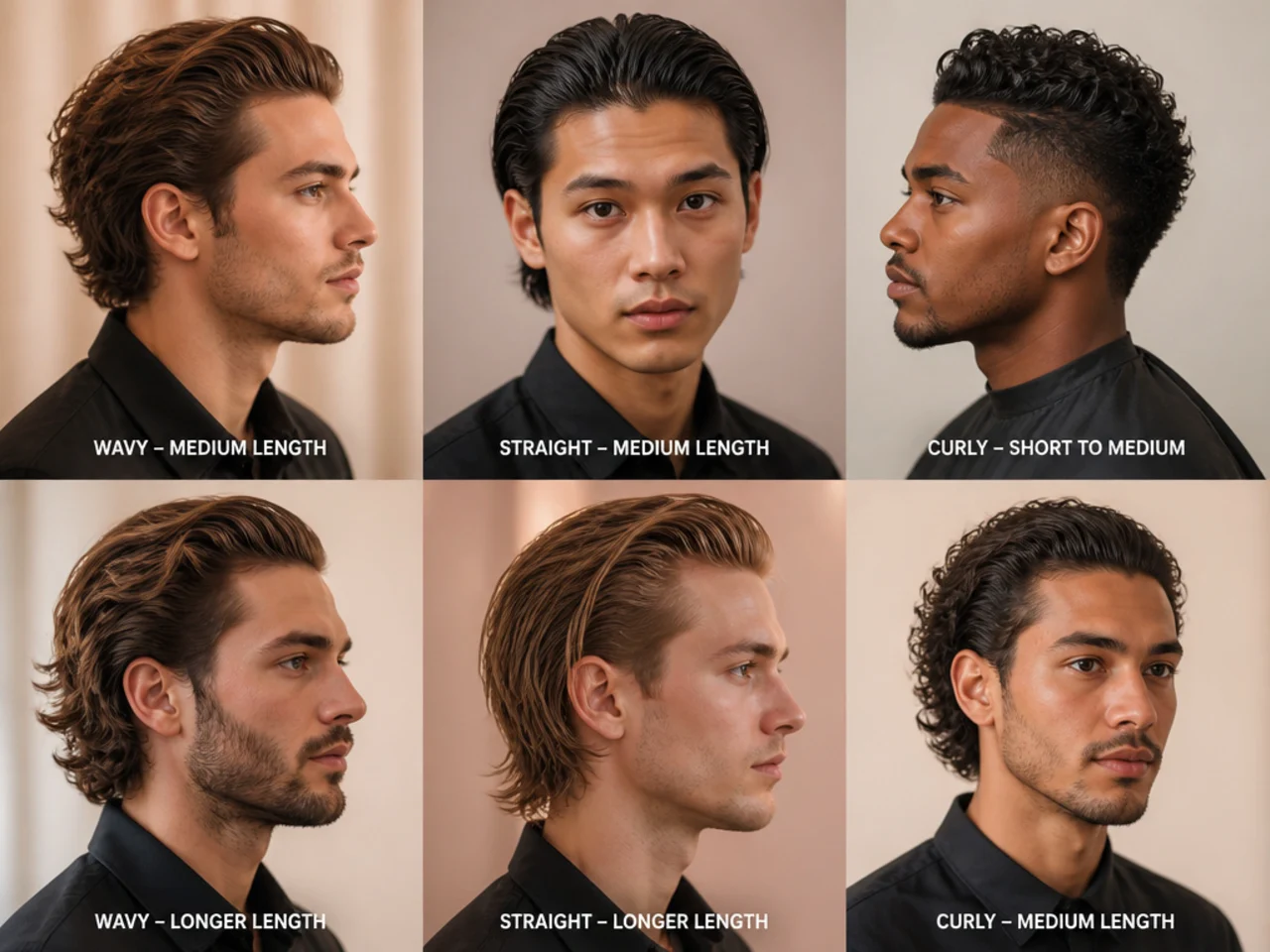 Nine messy slick back haircut variations for different hair types and casual moods