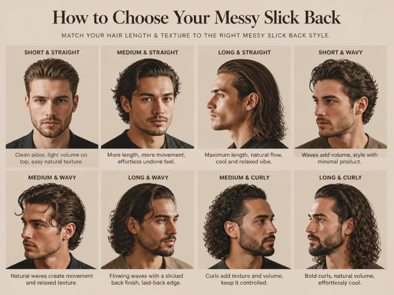 Man browsing messy slick back reference photos on his phone before a barber appointment