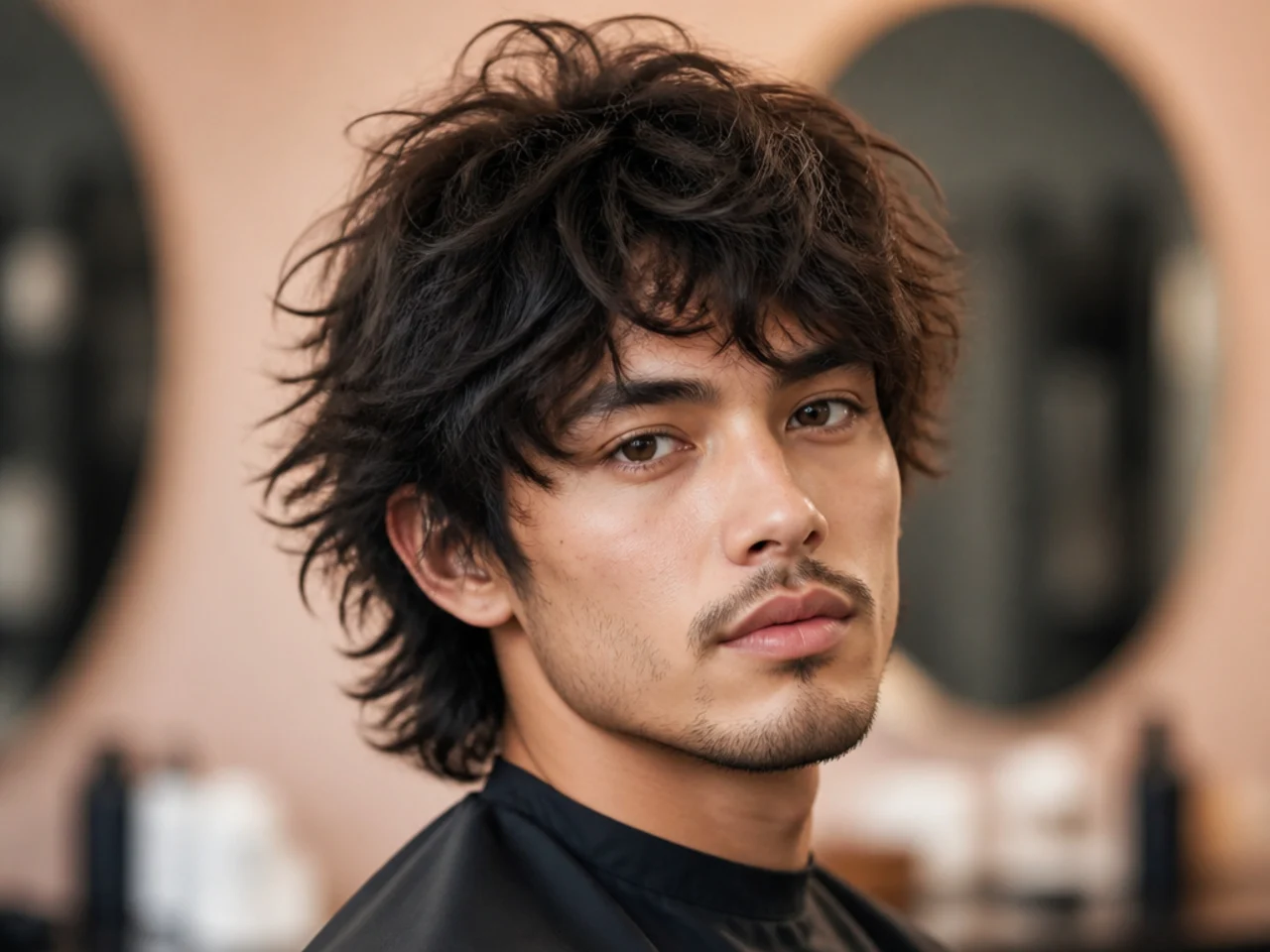 Fluffy messy wolf cut with soft airy volume and lightweight layered texture