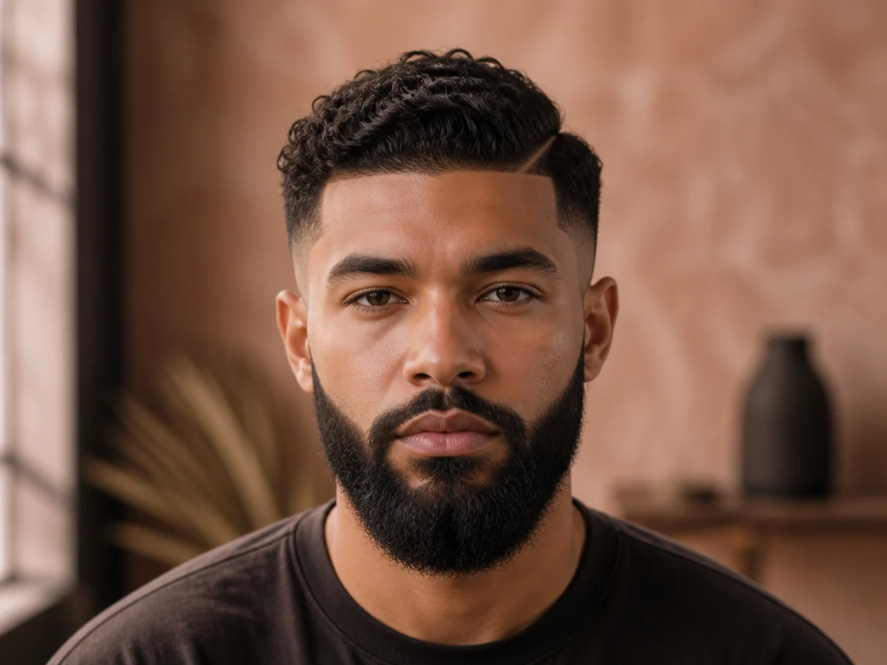 A mid taper blending into a full beard
