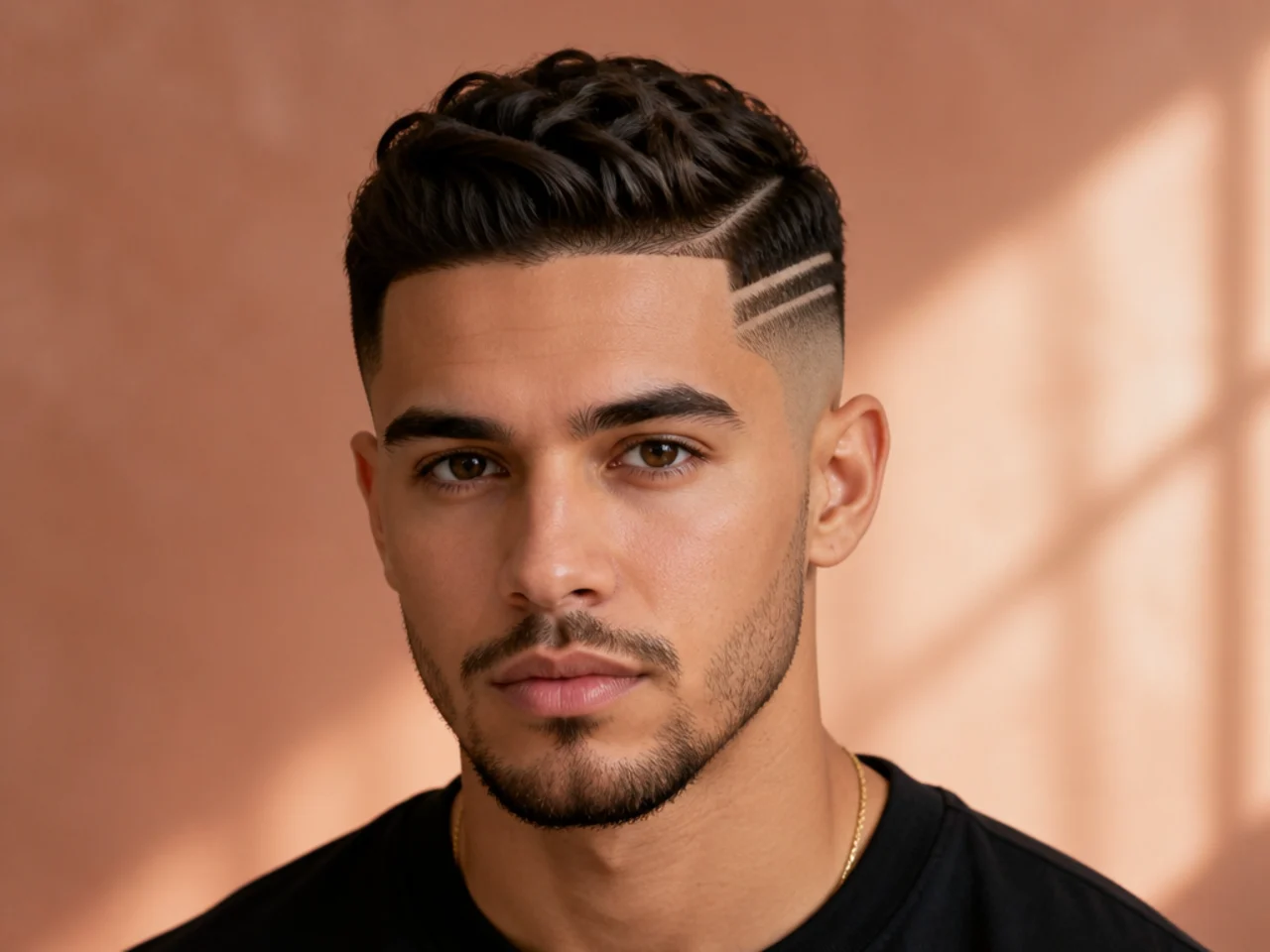 Double parallel lines in a mid fade