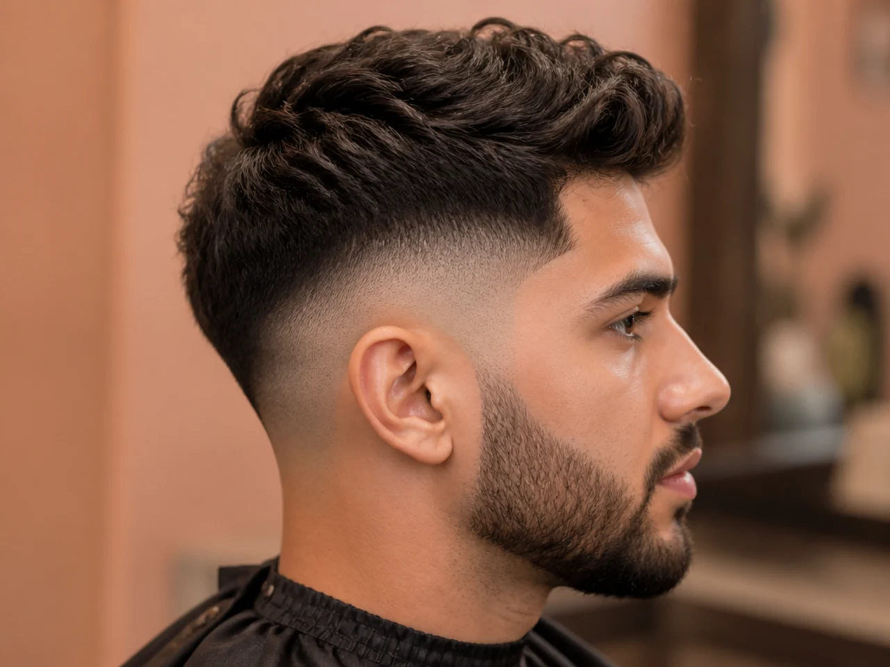 The flat panel between the ear and the parietal ridge on a mid fade