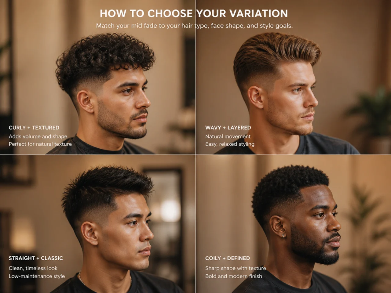 How to choose your mid fade variation