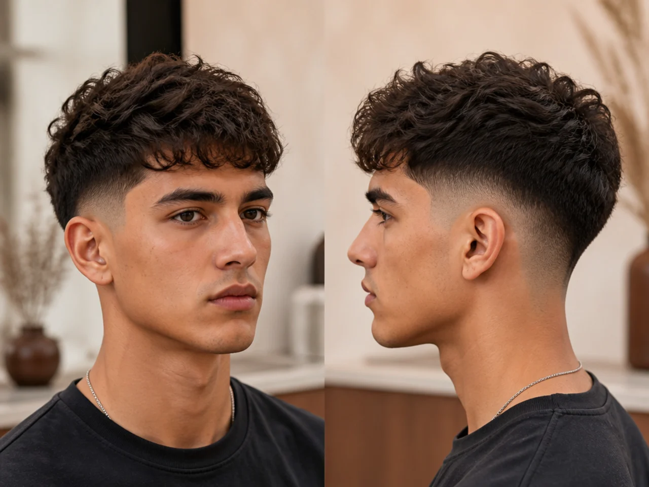 Front and side reference photos compared