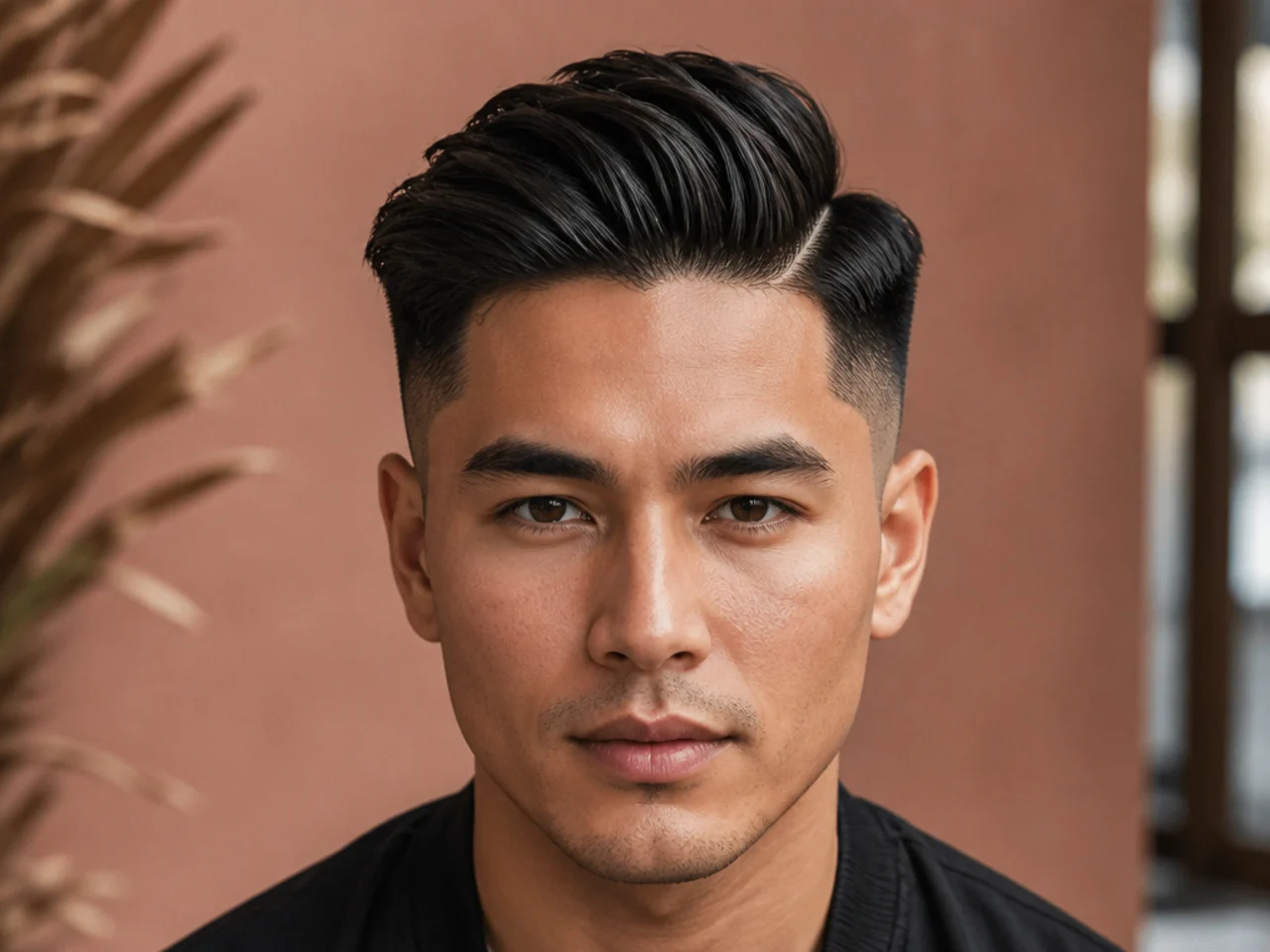 A disconnected mid fade styled away from the step