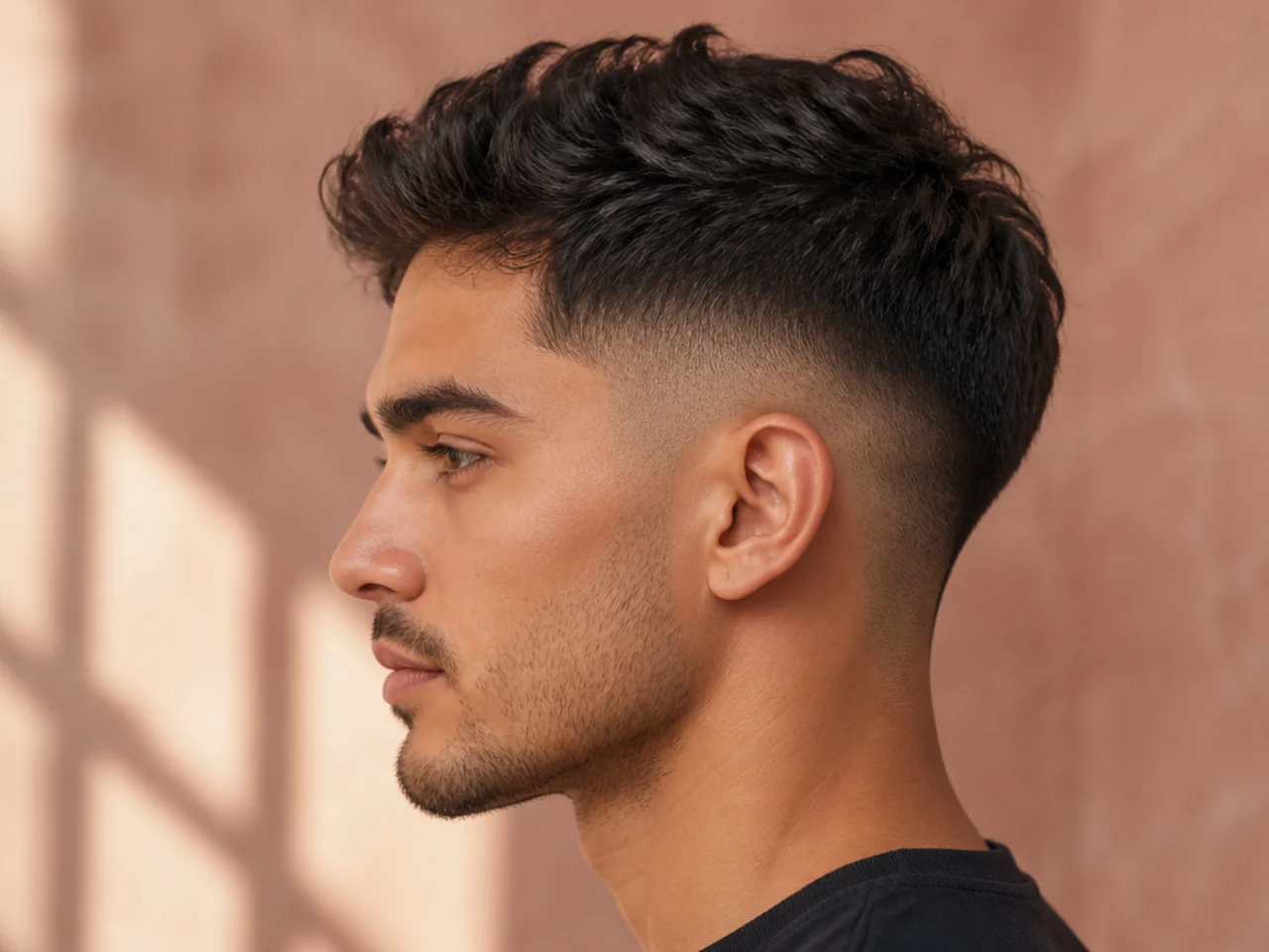 A mid fade with a matte finish