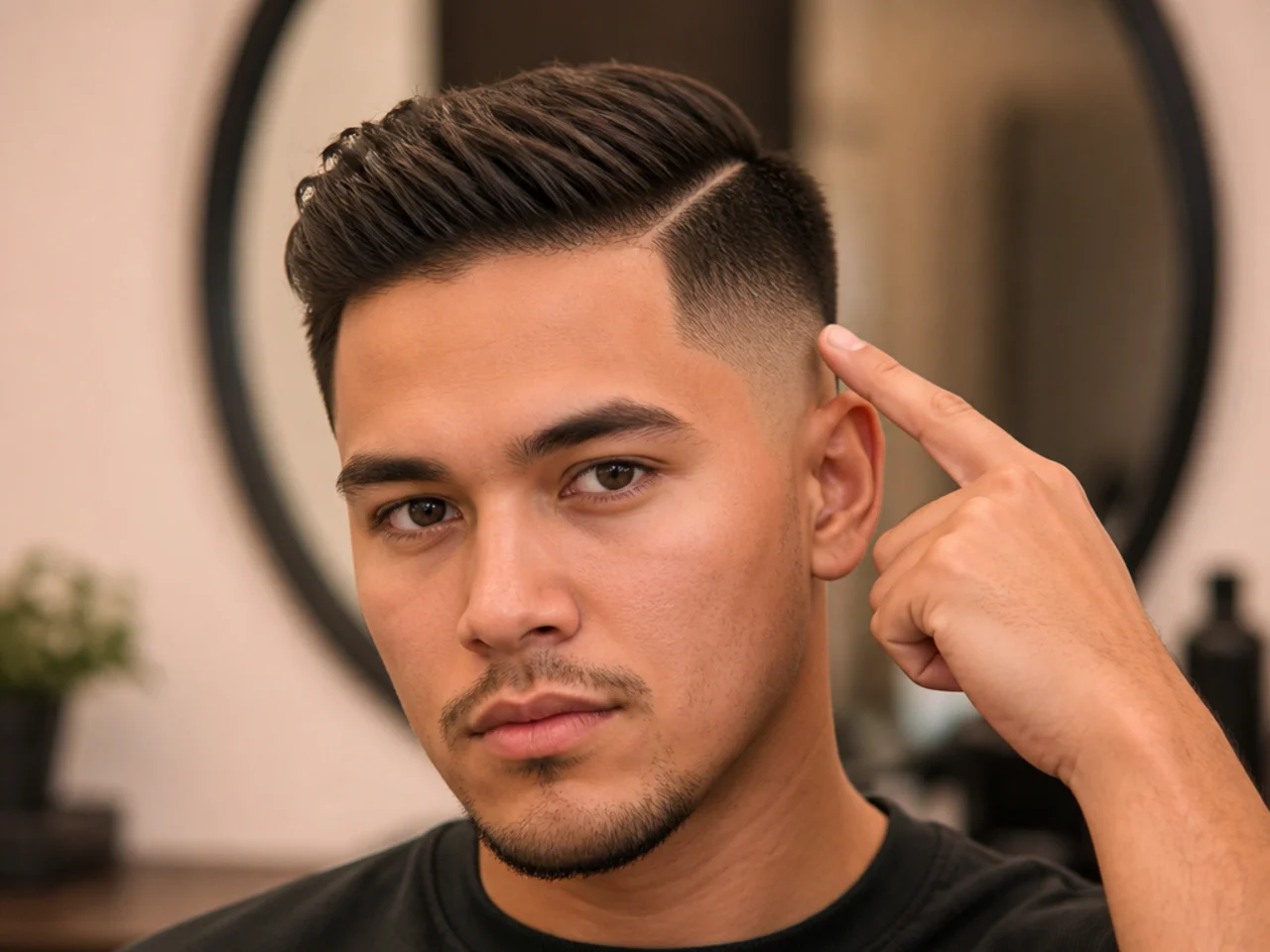 Pointing at the fade start position before a cut
