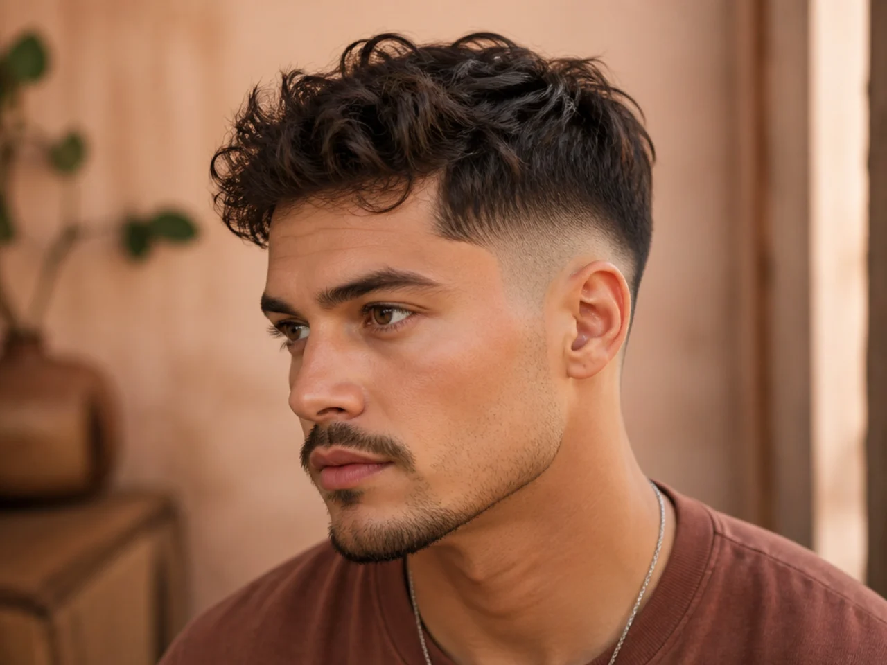 A mid drop fade