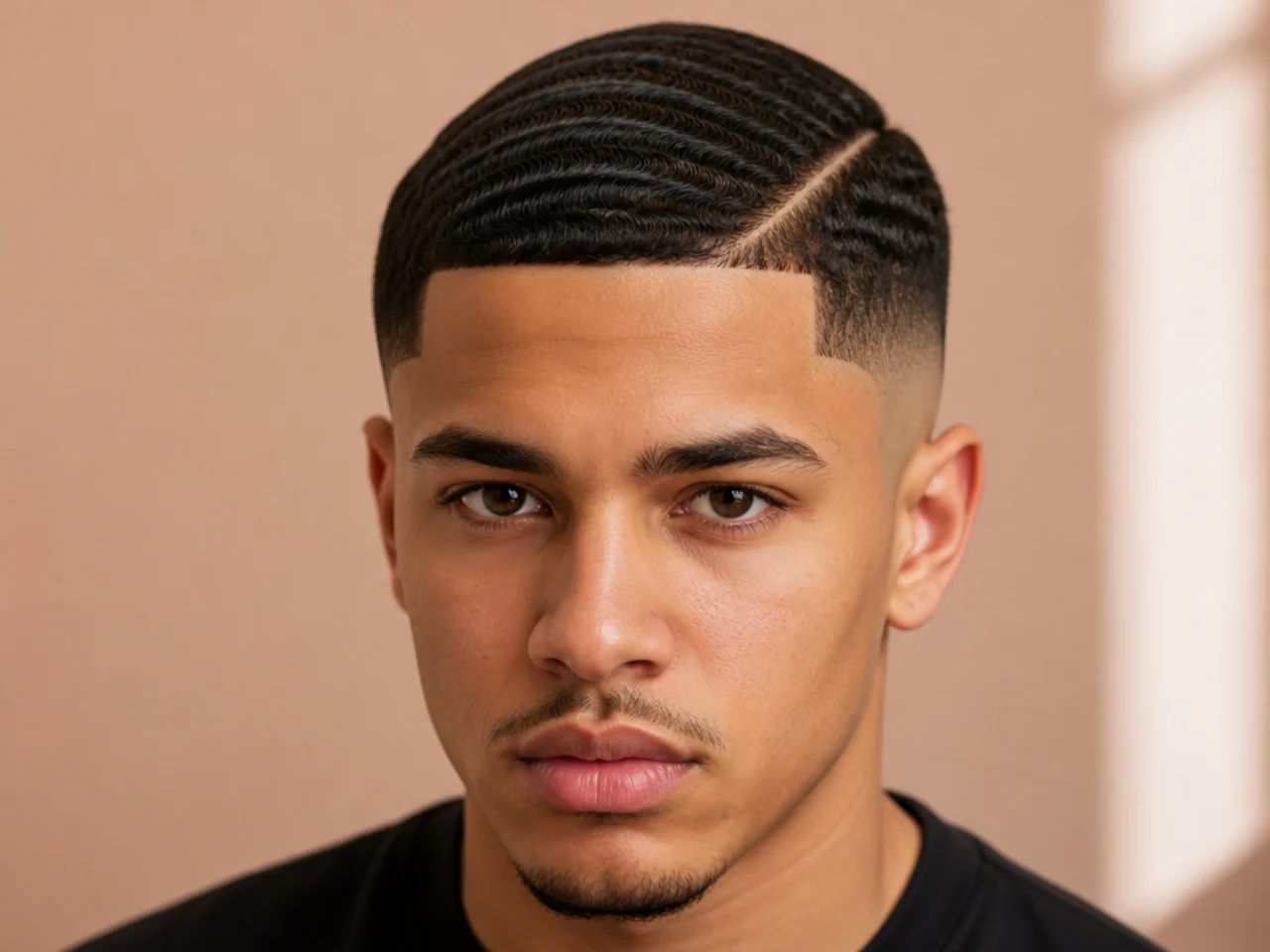 A wave pattern breaking at an over-tight fade line