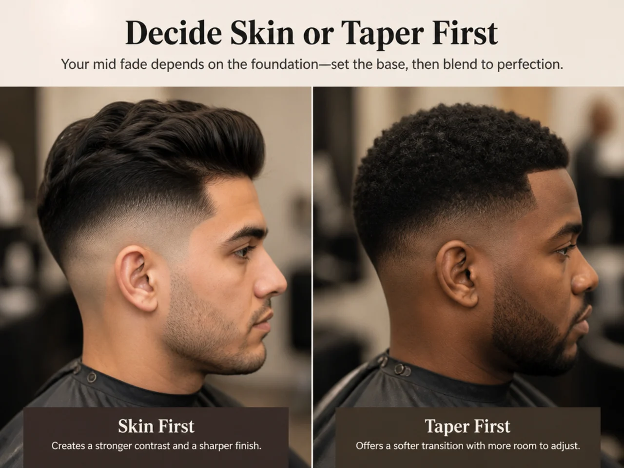 Decide Skin or Taper First