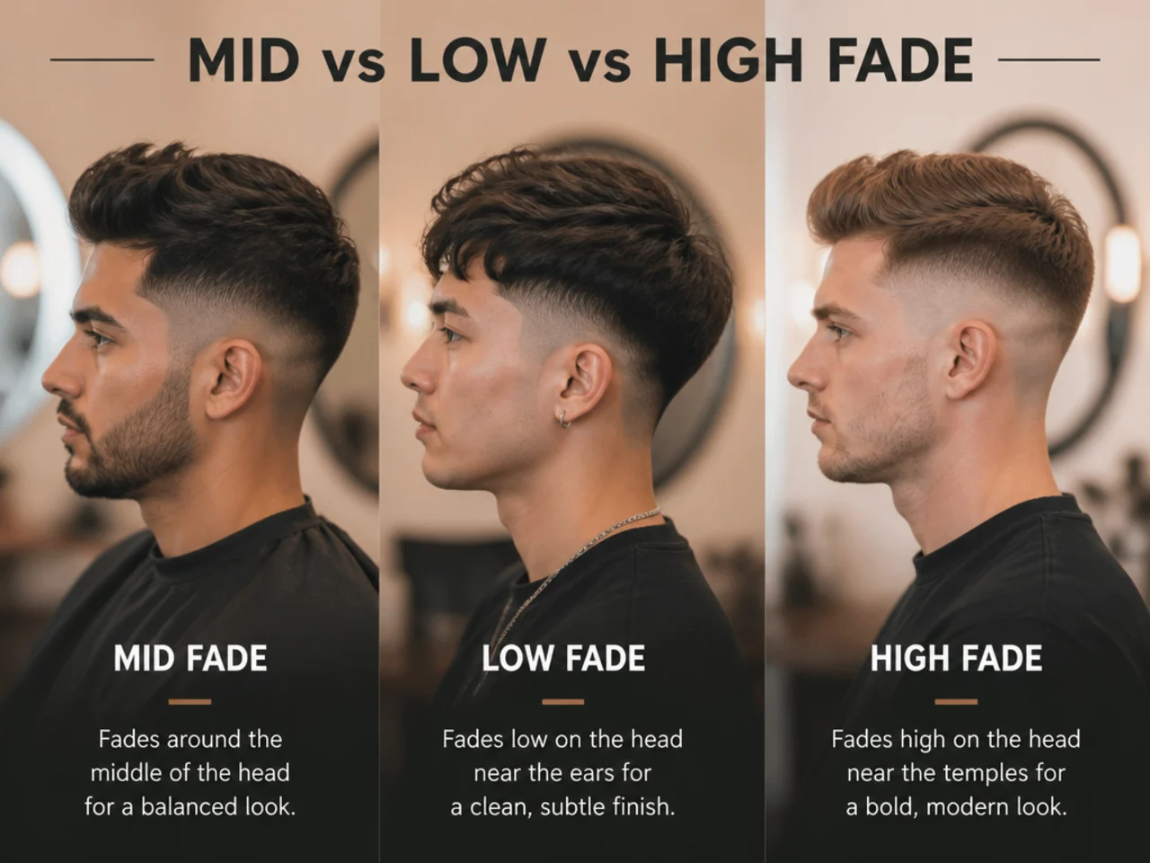 Mid vs Low vs High Fade