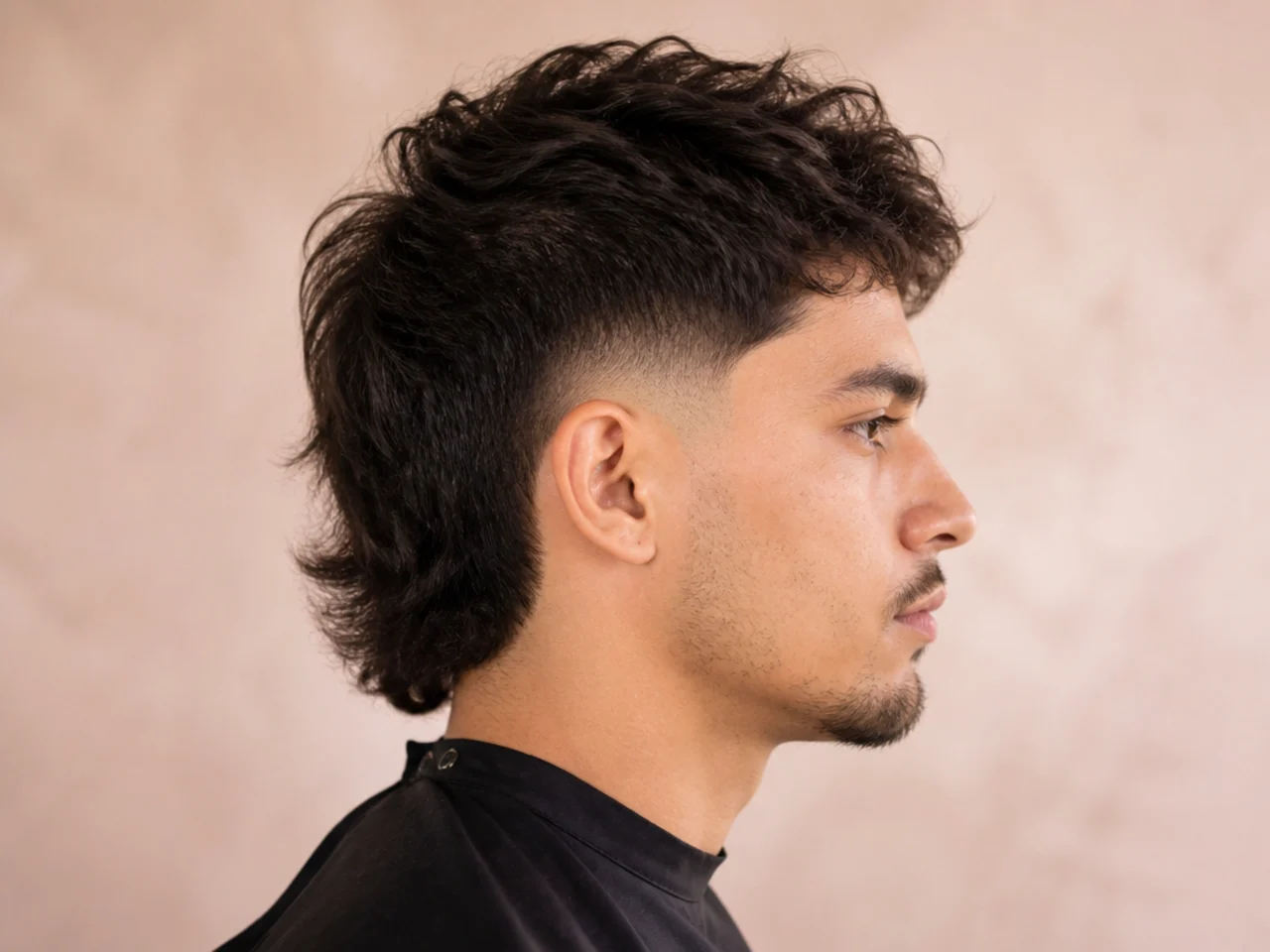 Modern Mullet with Mid Fade