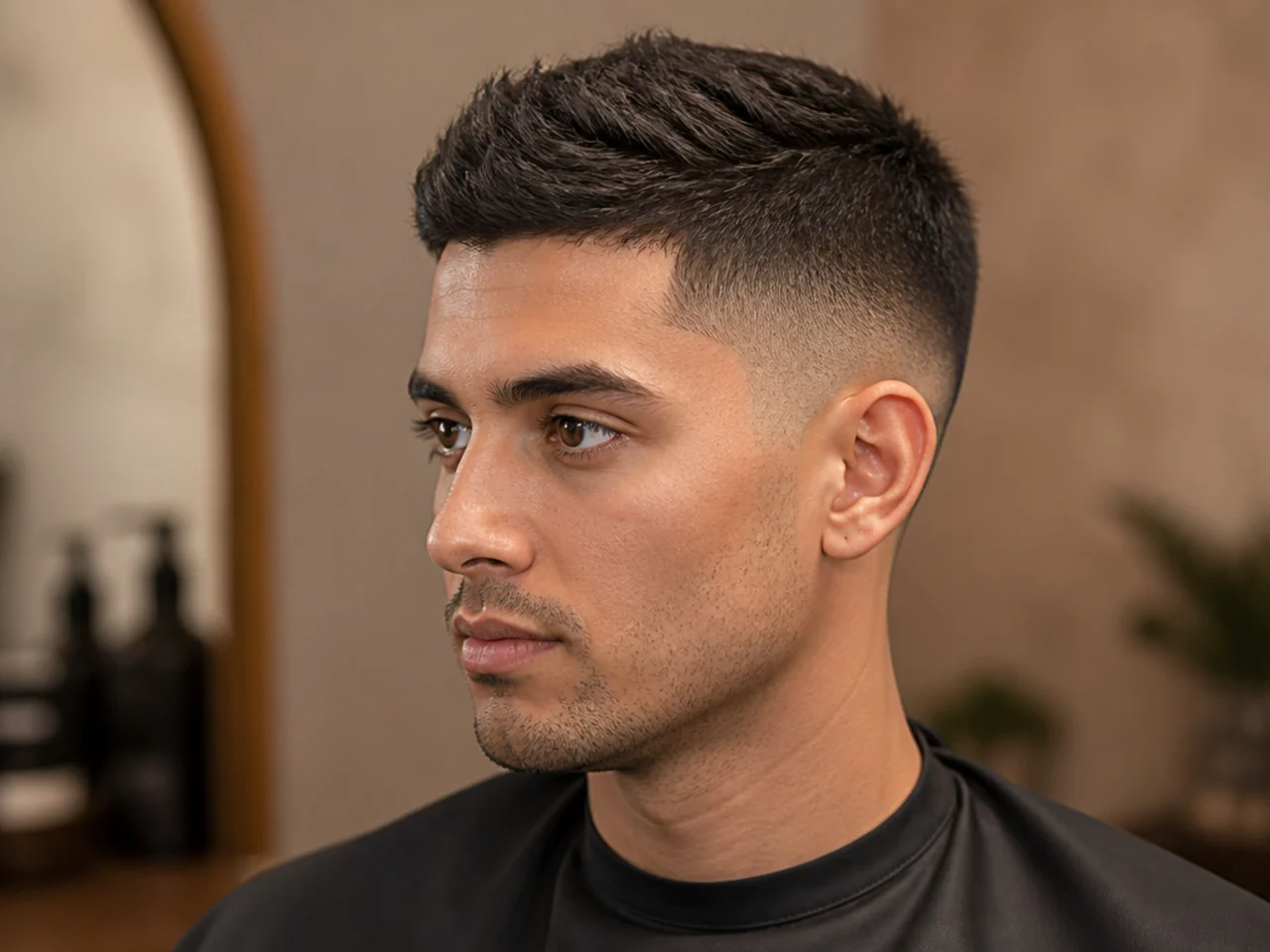 Short Hair with Mid Fade