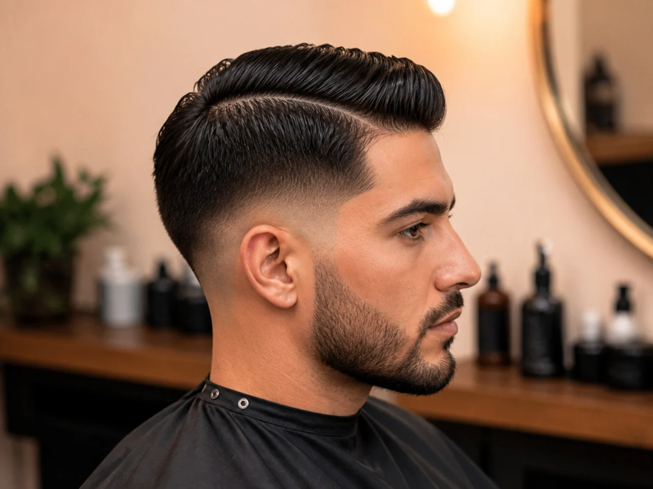 Styling and maintenance for a mid fade side part — product and comb essentials