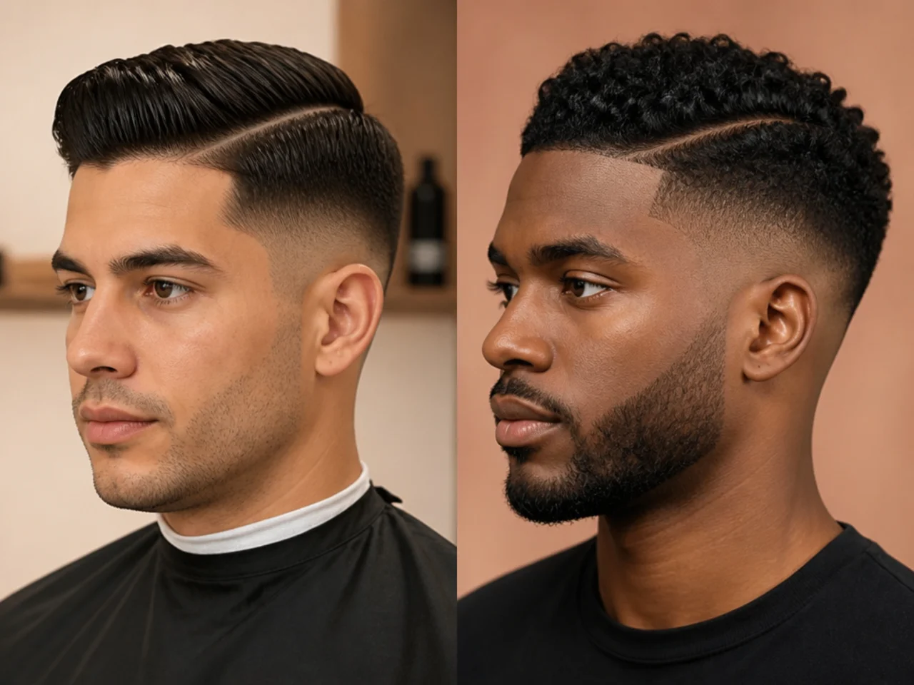 Why the mid fade side part works — clean temple fade with a defined natural parting