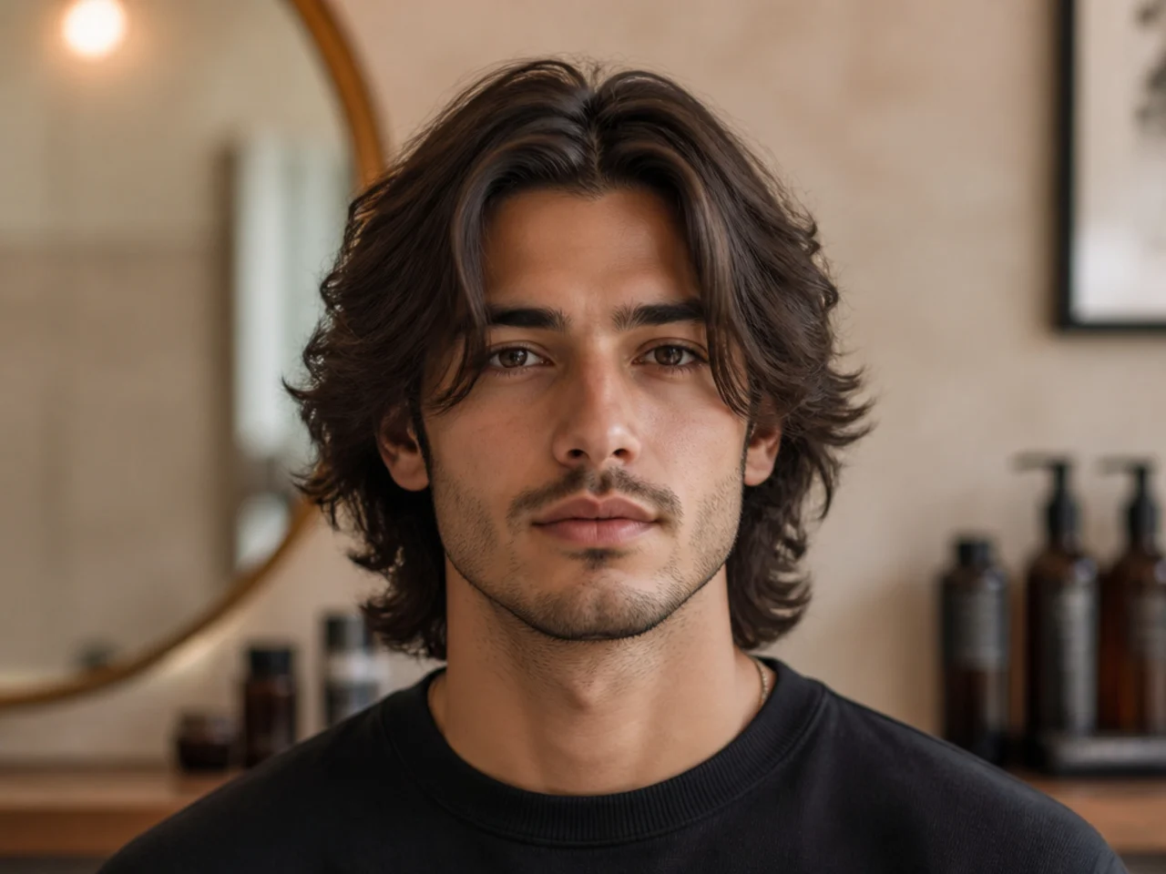20 Middle Part Flow Haircuts for Men
