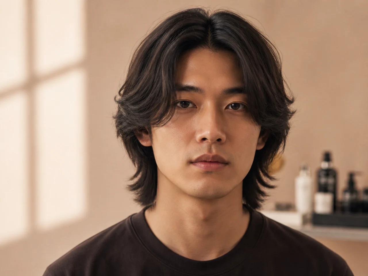 Middle part with heavy layers — five-inch top with visible internal layer work