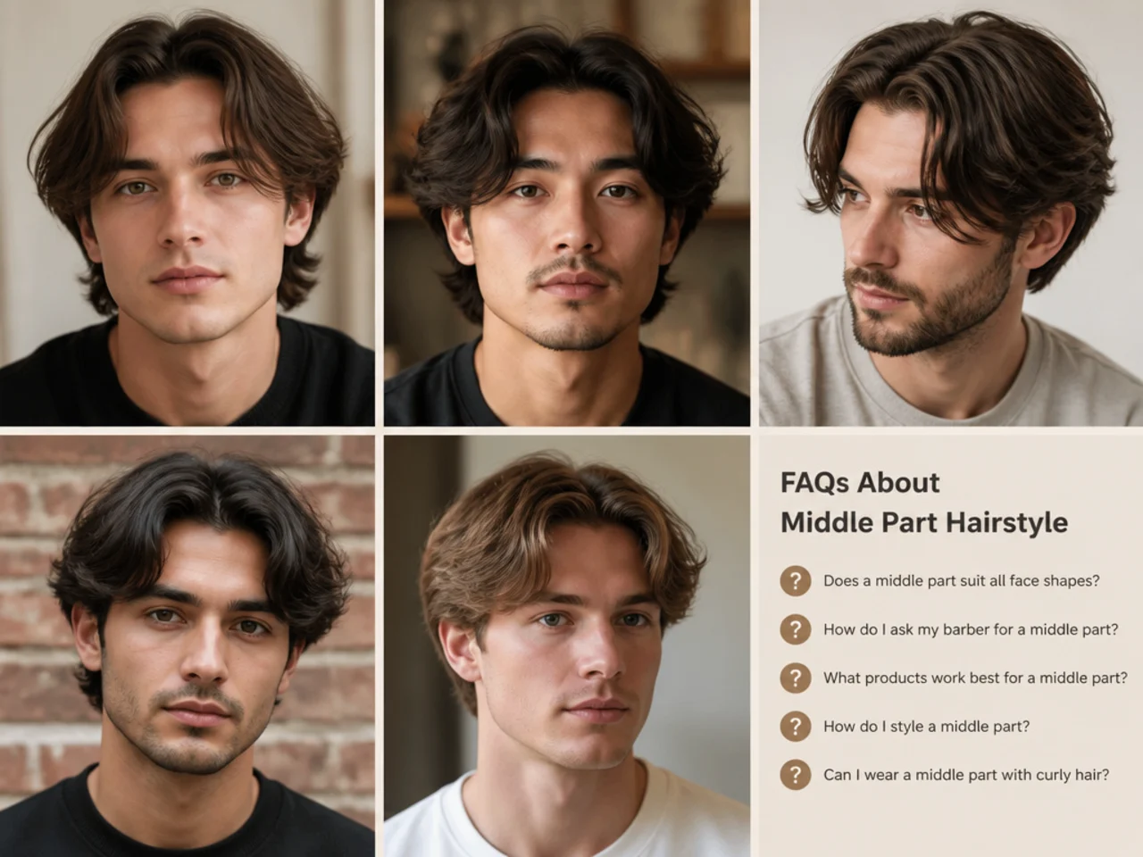 FAQs About Middle Part Hairstyle
