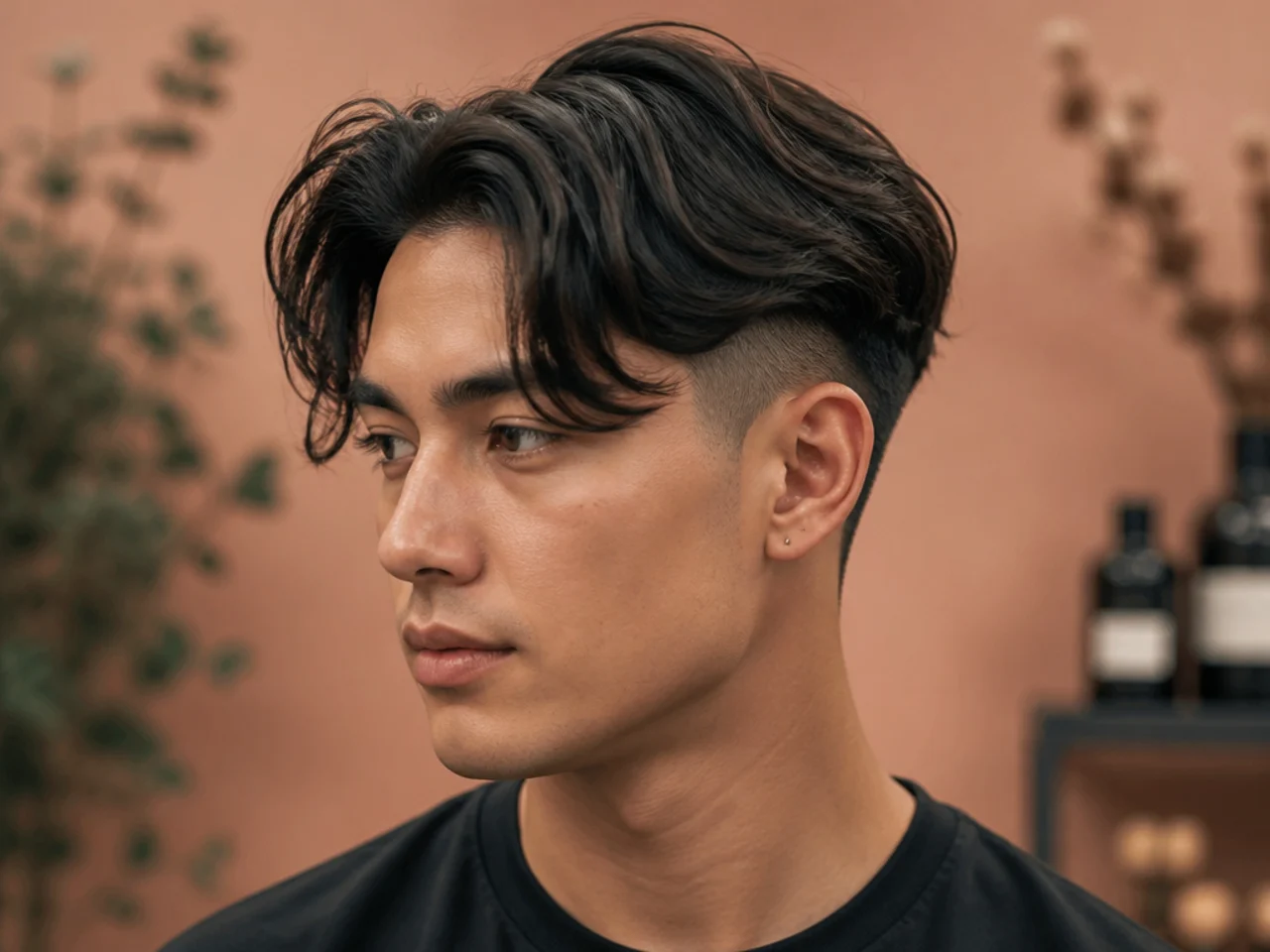 Textured Middle Part with Undercut