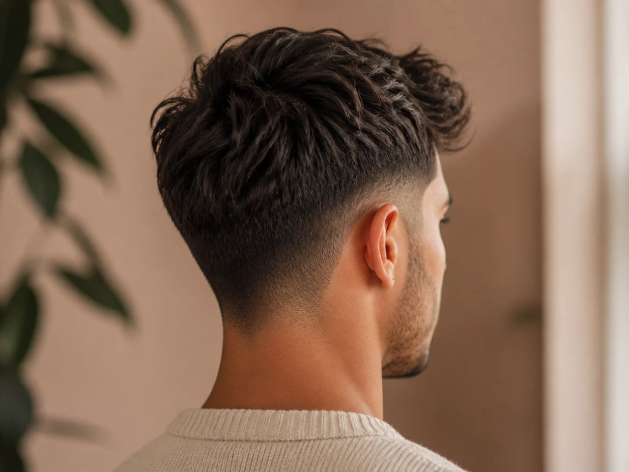 A modern haircut at week four of growth