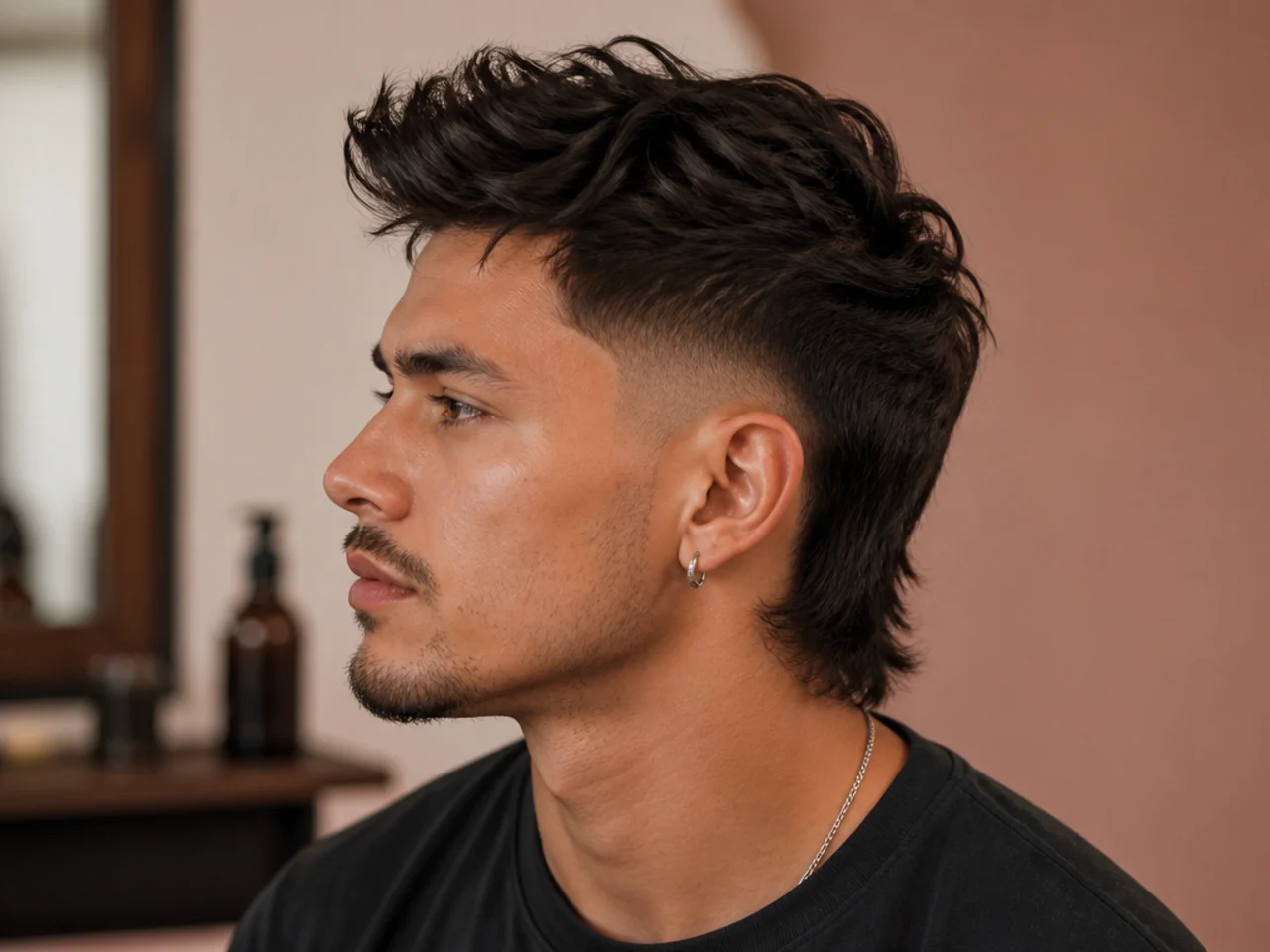 Quiff Mullet Fade
