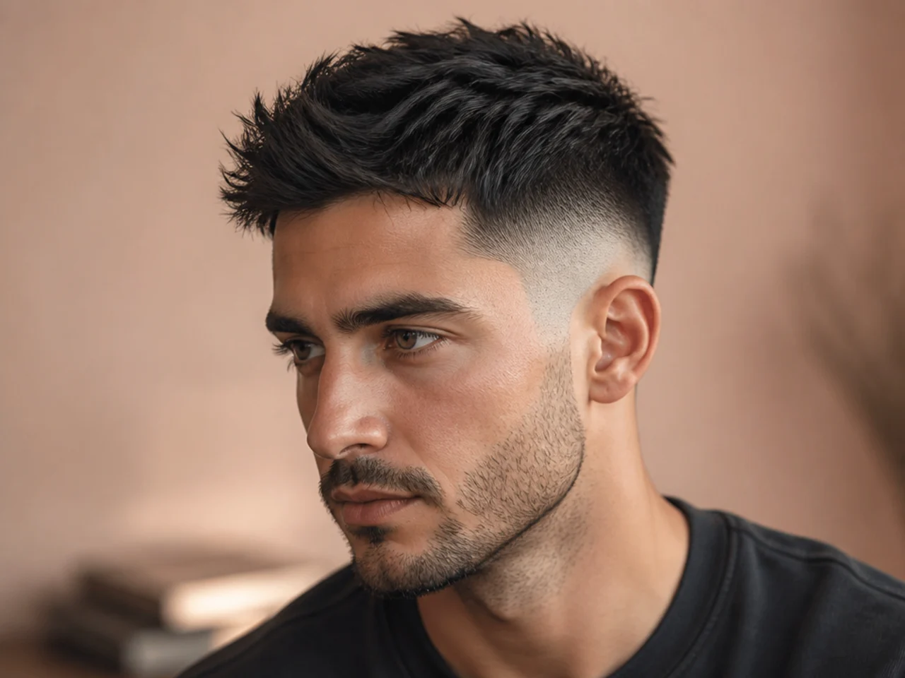 Matte separation in a short haircut