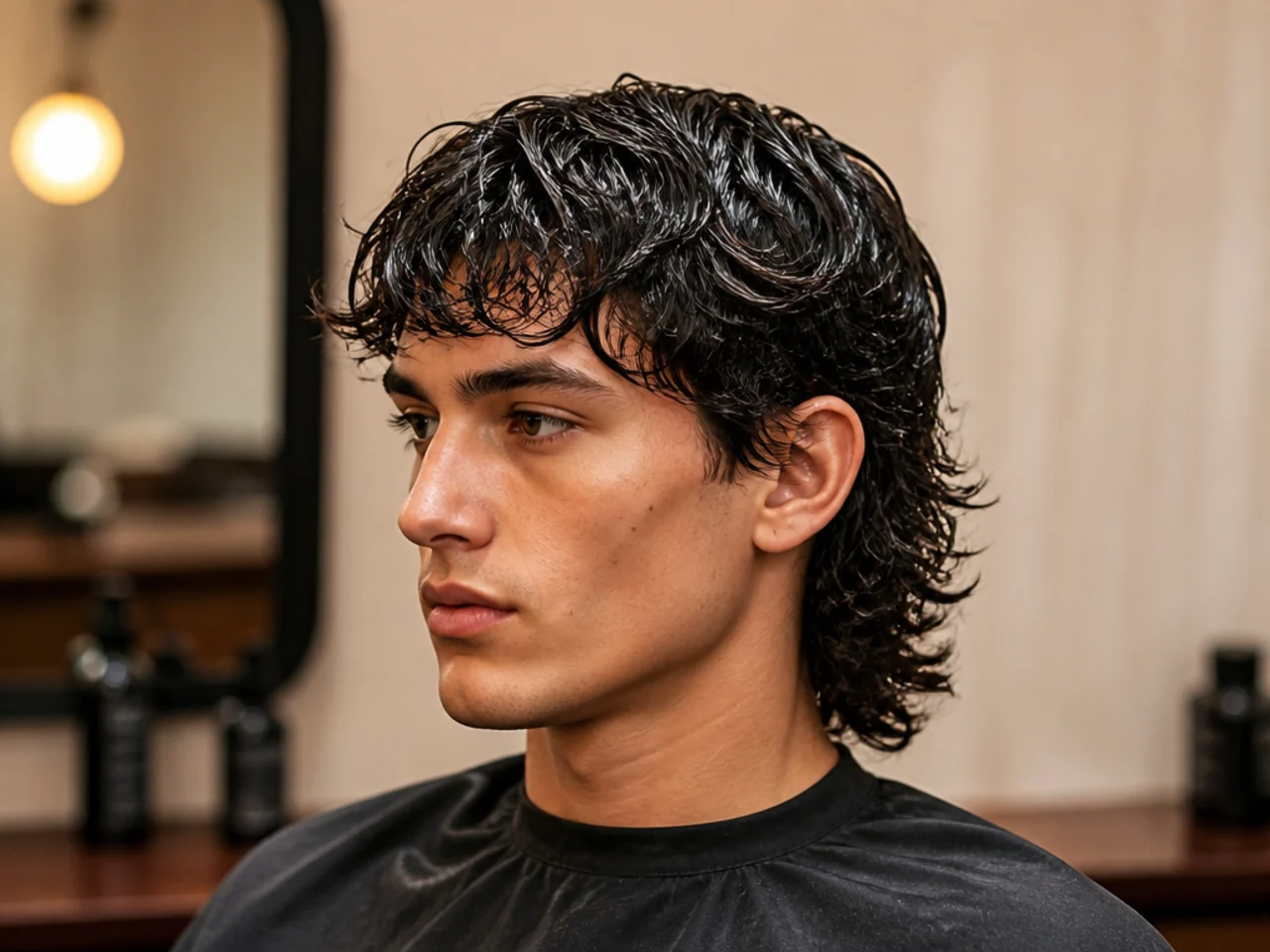 Matte clay, sea-salt spray, and lightweight hairspray shown next to a heavy pomade jar being set aside