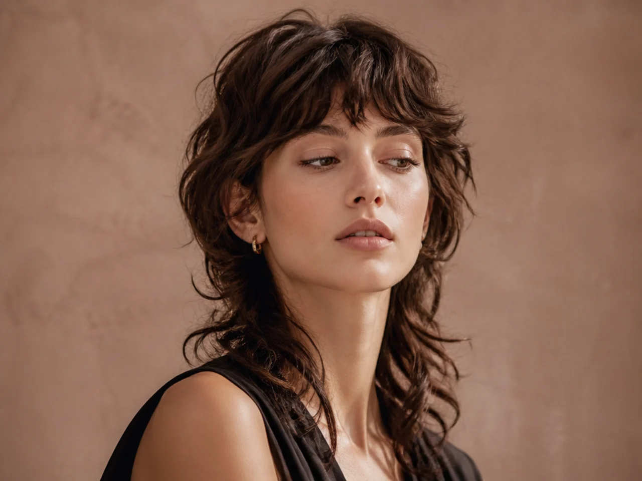 A wavy mullet on loose type two texture
