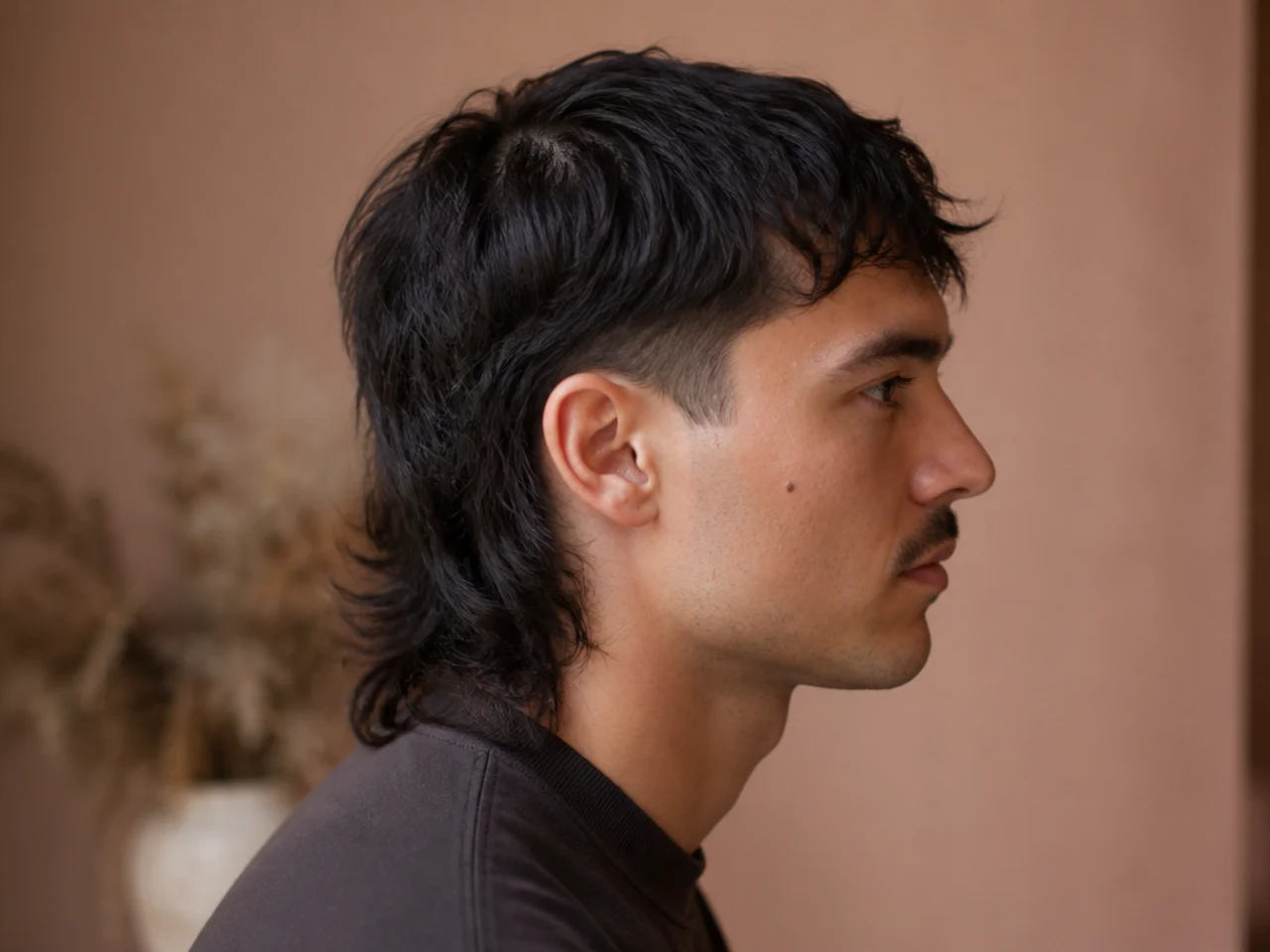 A flattened crown on a mullet with no height above the disconnection