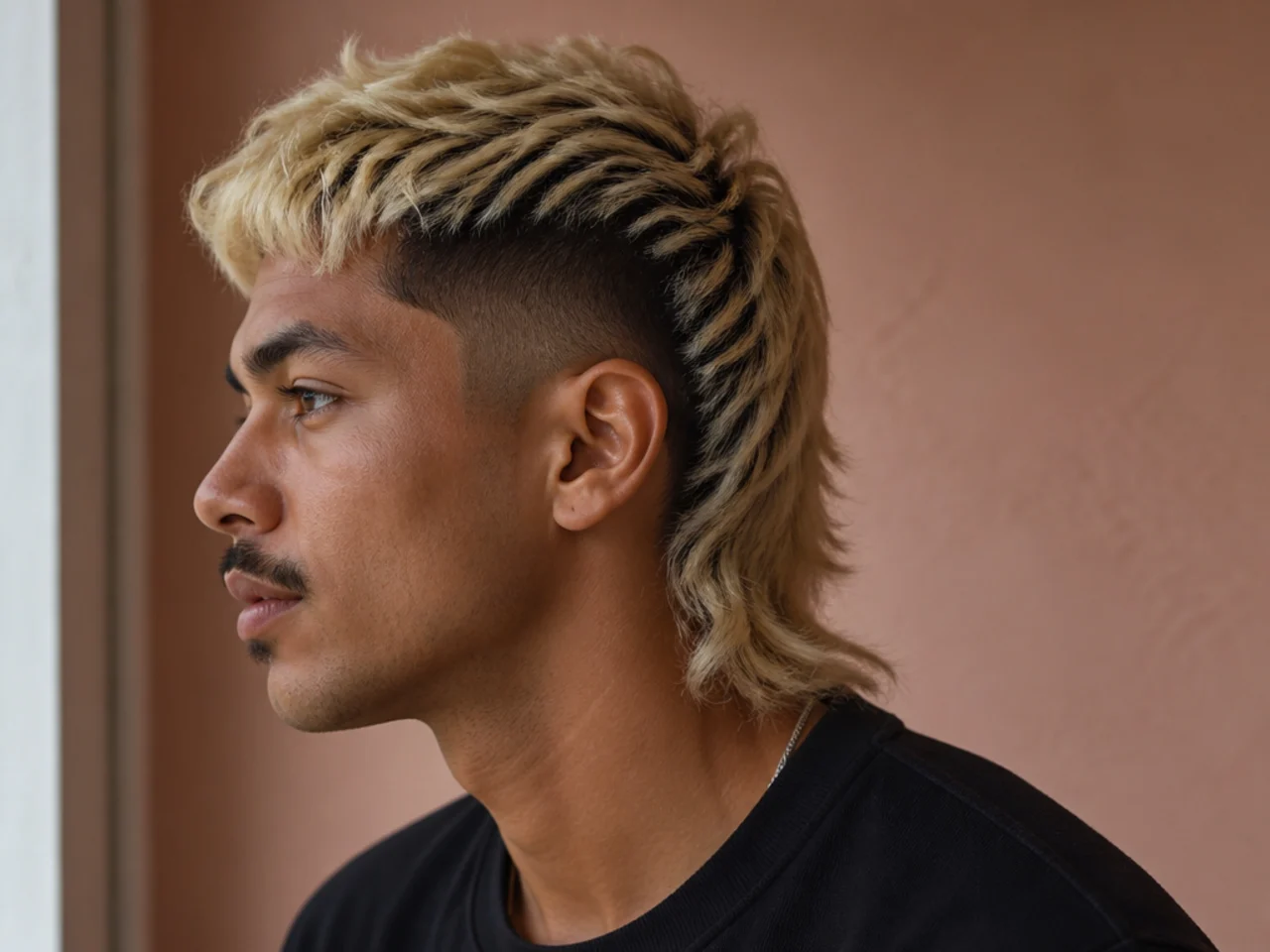 A bleached mullet over a dark faded side