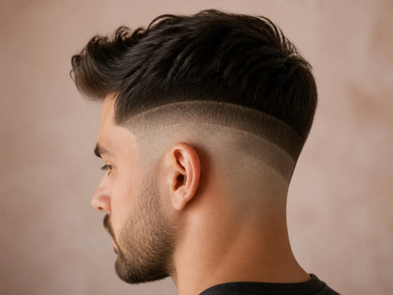 Low, mid and high fade lines marked on the same head