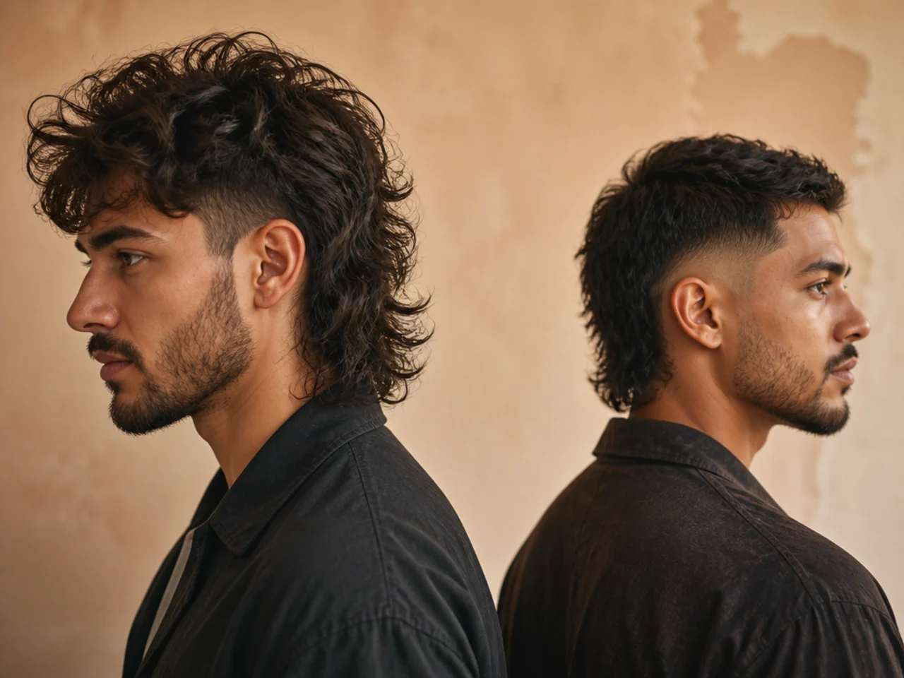 A disconnected mullet and a faded mullet compared