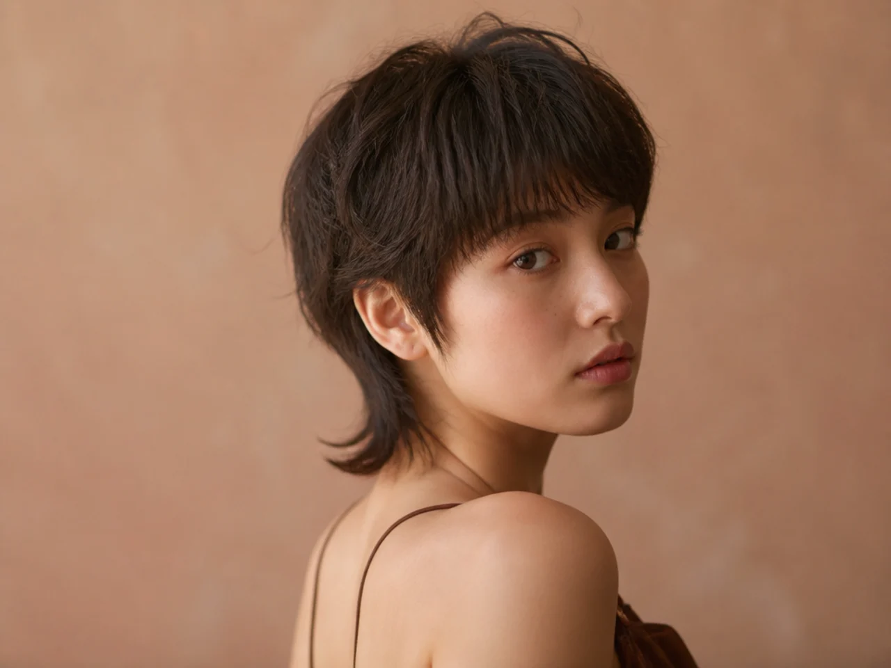 A short mullet with the tail ending at the nape