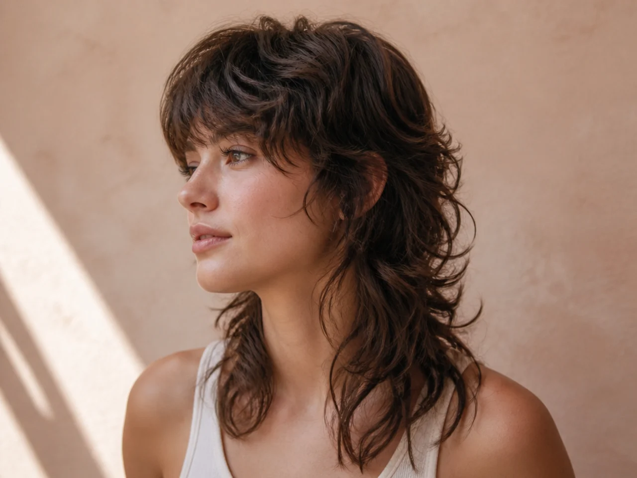 A wavy mullet with internal layers