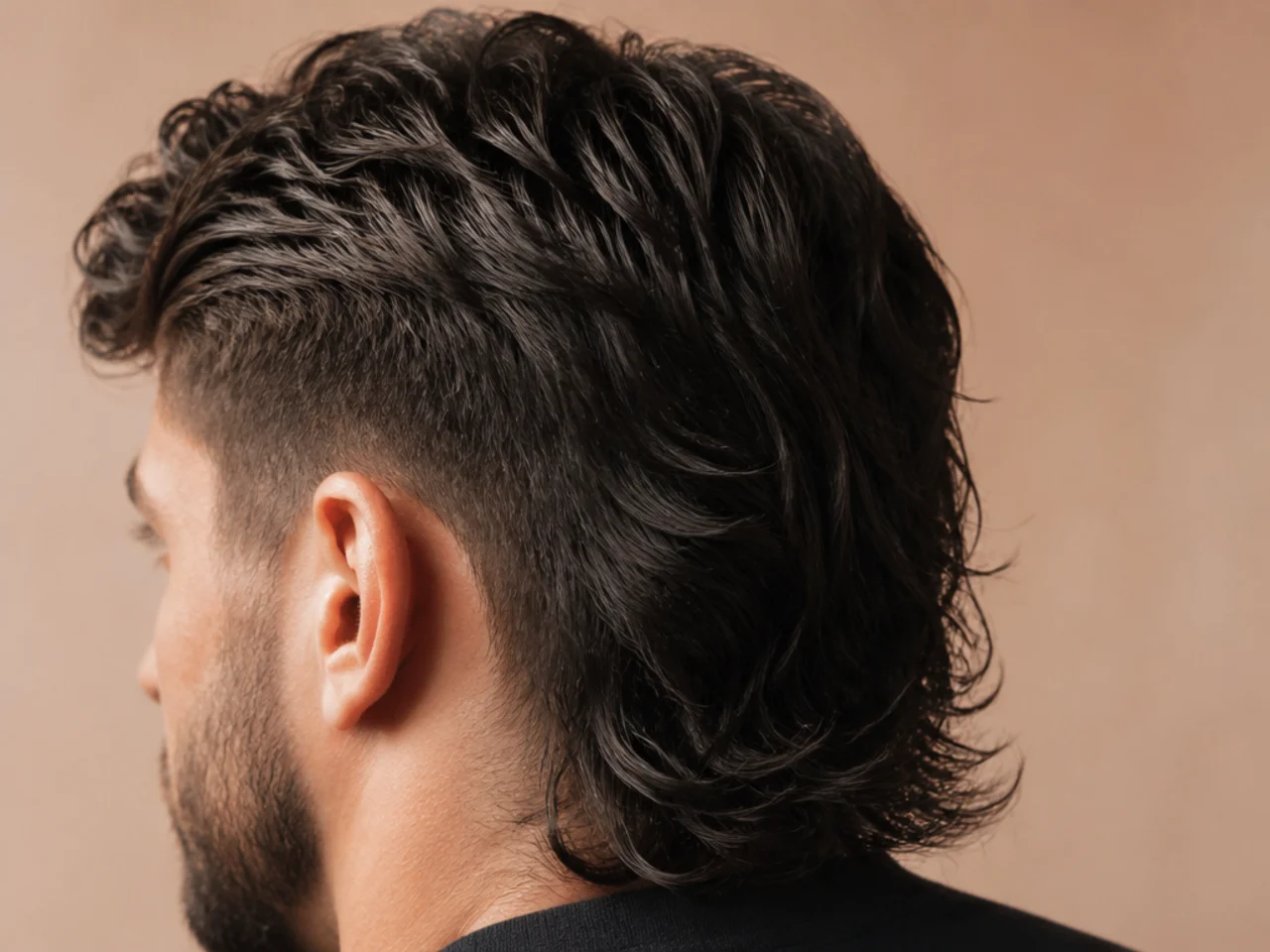 The transition point where short sides meet a long back