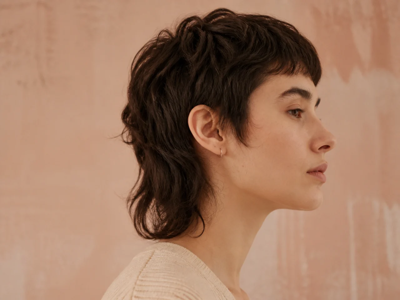 A beginner mullet on fine hair