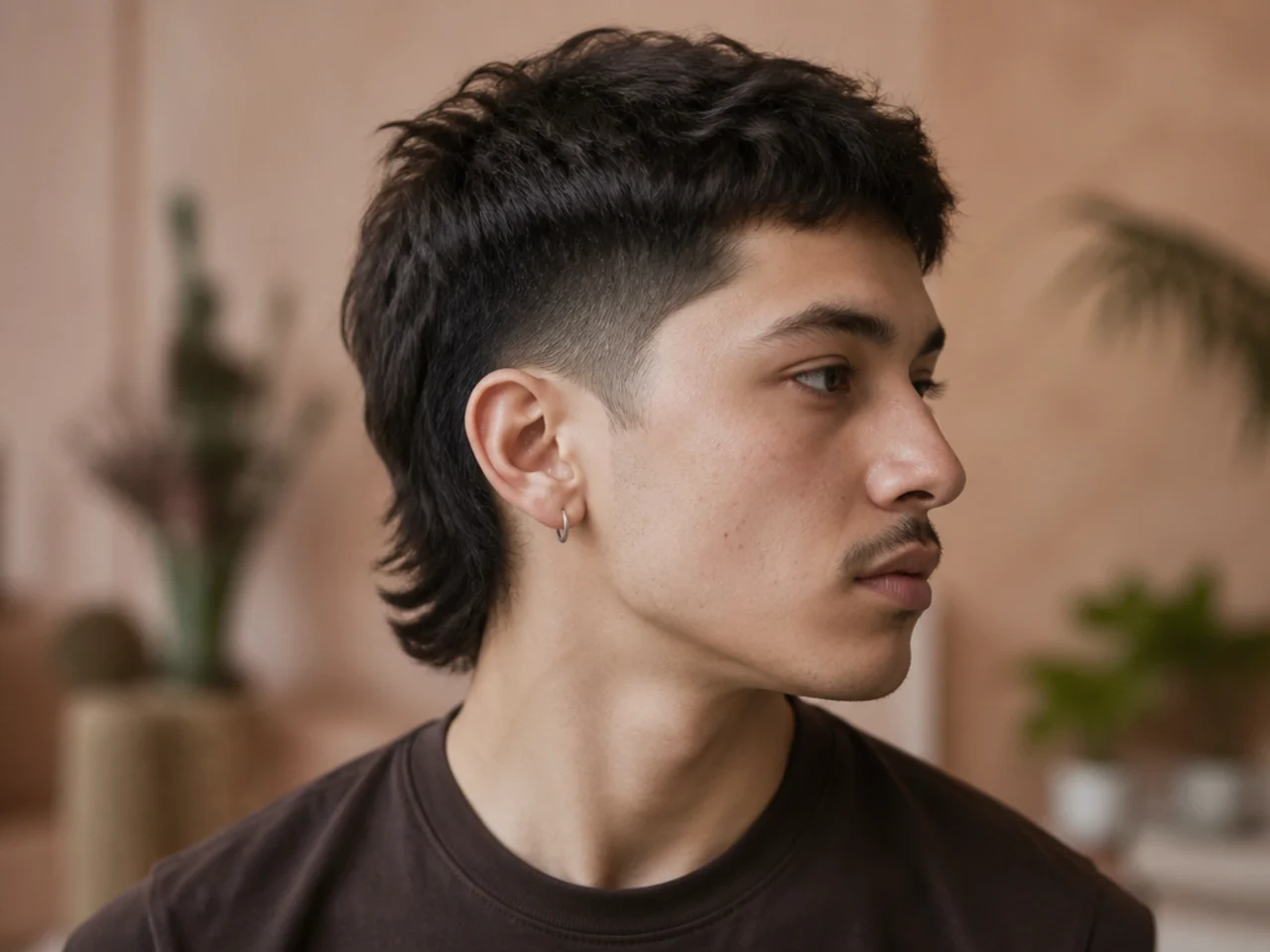 A mullet with the sides clipped at six millimetres
