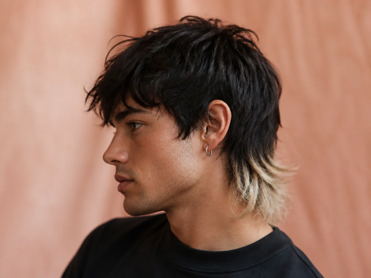 A mullet with bleached tips on the tail